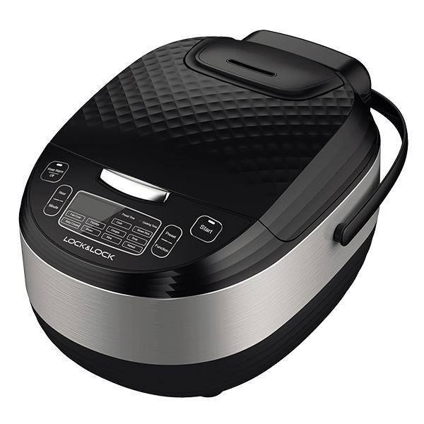 [Bảo Hành 12 tháng] Nồi Cơm Điện Tử Lock&amp;Lock Digital Rice Cooker EJR358  1.8L, 220V, 50/60Hz, 860W - Màu đen