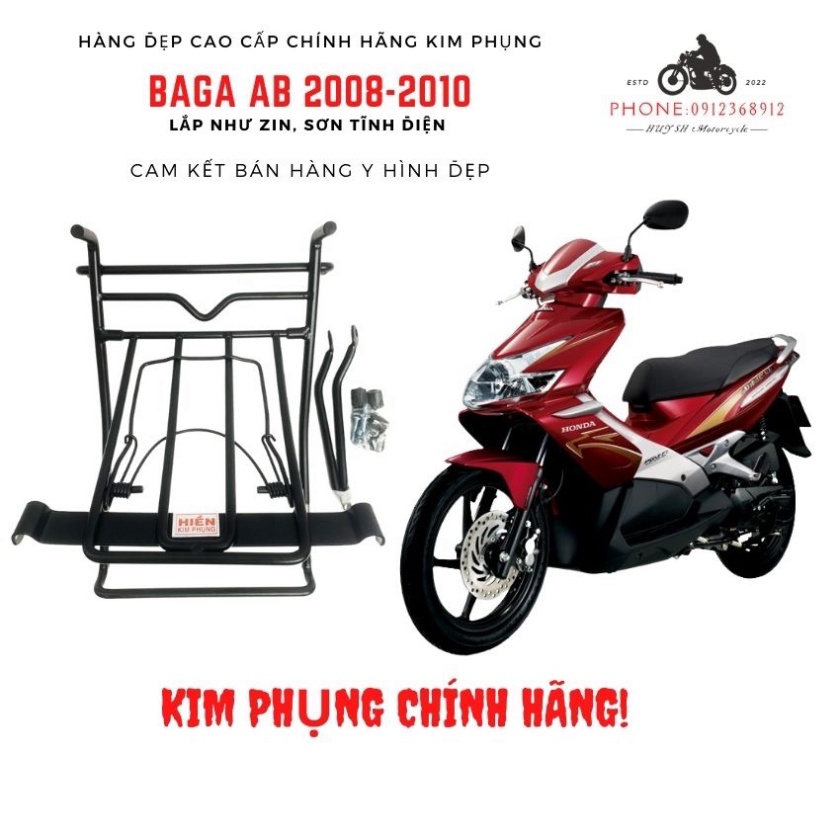 Baga xe AB 2010, ab 2008, ab 2009 Kim Phụng Chính Hãng