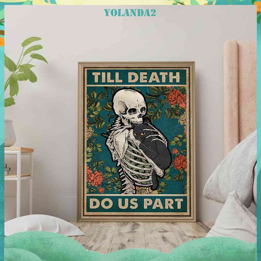 Tranh Thêu Chữ Thập Thủ Công Hình Mèo Đầu Lâu 11CT