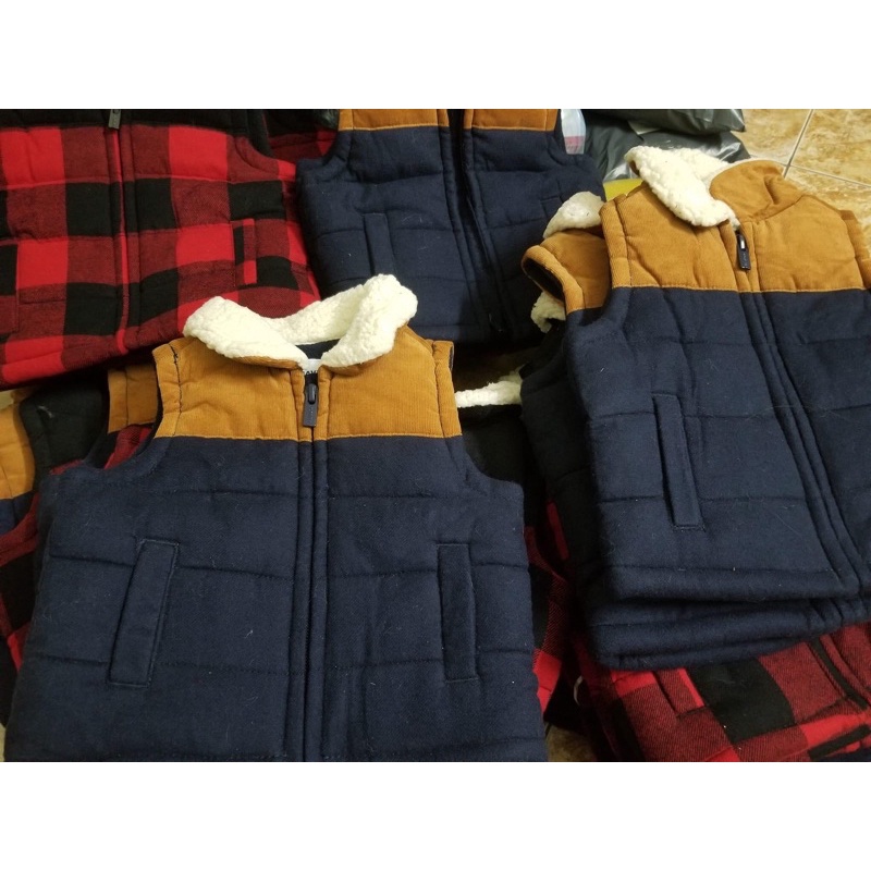 Áo gile bé trai_ Áo GAP VNXK- Áo khoác bé trai size 0-24m