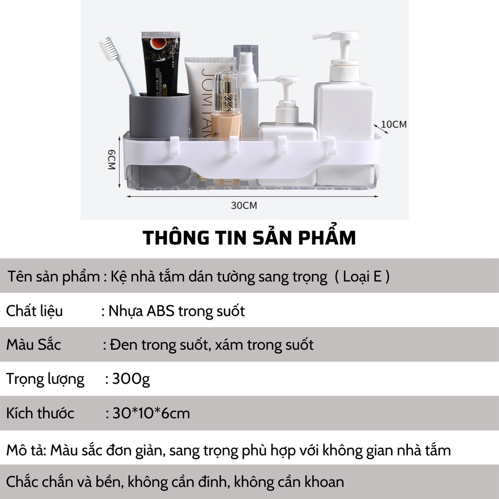 Kệ đựng đồ nhà tắm nhà vệ sinh dán tường thông minh sang trọng (Loại E) | BigBuy360 - bigbuy360.vn