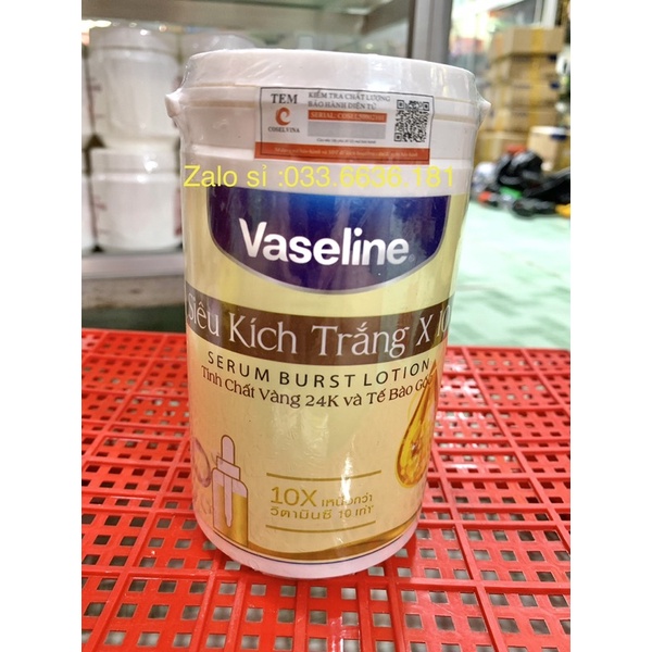 [ hủ vàng ] kem kích trắng vaseline Thái Lan ban ngày hủ 500g