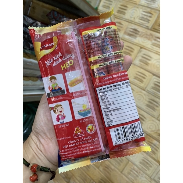 Xúc xích dinh dưỡng Vissan heo 175g