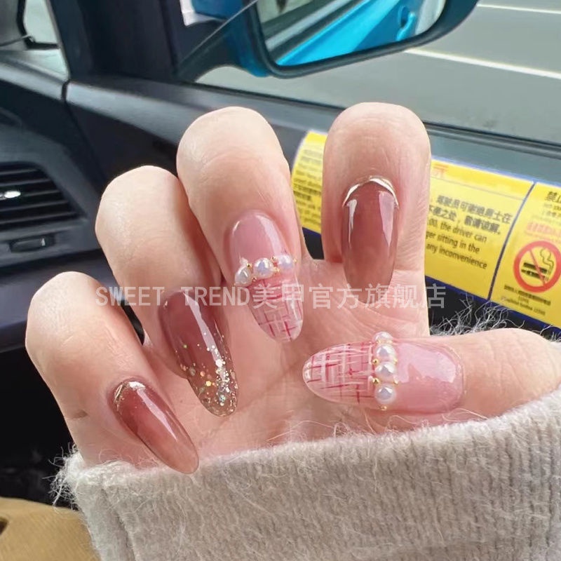 Sticker dán móng tay STZPRONAIL họa tiết sọc trắng đen phong cách Nhật Bản sang trọng