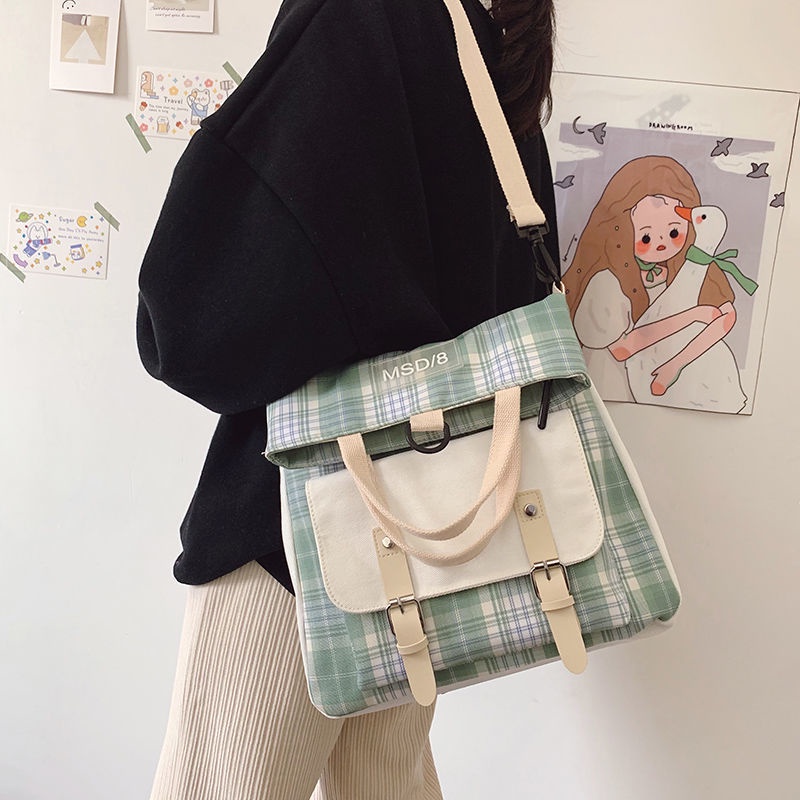 One Ba Lô Đeo Vai Canvas Sức Chứa Lớn Thời Trang Cho Nữ