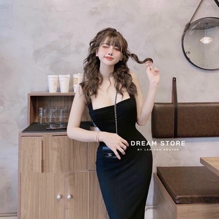 Đầm 2 dây bản to form dài - A2U
