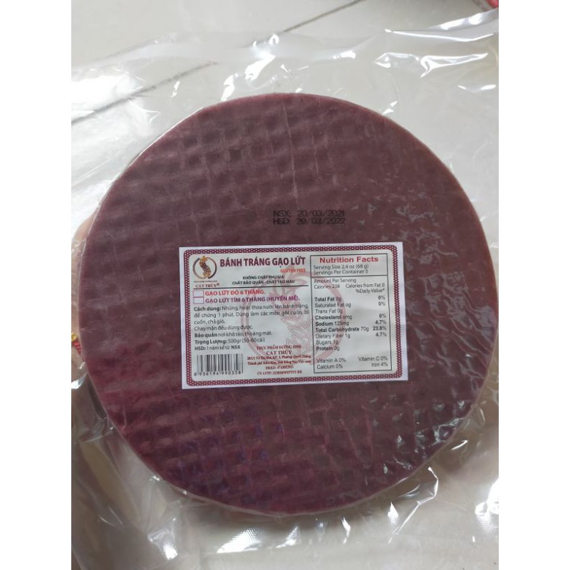 500g bánh tráng gạo lứt đỏ ăn kiêng giảm cân Eatclean | BigBuy360 - bigbuy360.vn