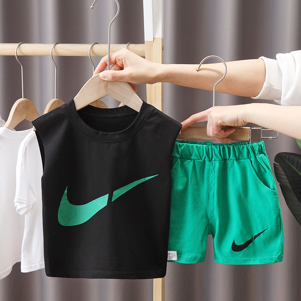 Bộ Áo Sát Nách + Quần Short Thời Trang Mùa Hè Cho Bé Trai GYLTZ187