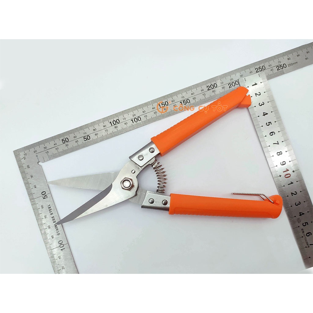 Kéo tỉa lá tỉa dăm 210mm lưỡi thép SK5 Kapusi