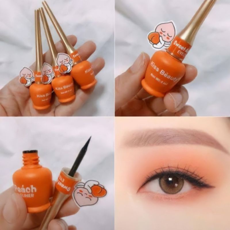 Kẻ Mắt Nước Trái Đào Kiss Beauty Peach Eyeliner Không Trôi, Chống Lem Hiệu Quả 5ml | BigBuy360 - bigbuy360.vn