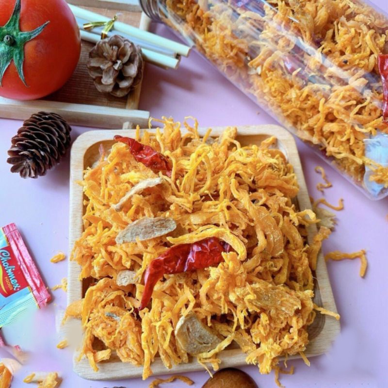 Khô Gà Bơ Tỏi xé cay 300g, Khô Gà Bơ Tỏi Thơm Ngon, KÔ KÔ-MÊ LY FOODS. K002 | BigBuy360 - bigbuy360.vn