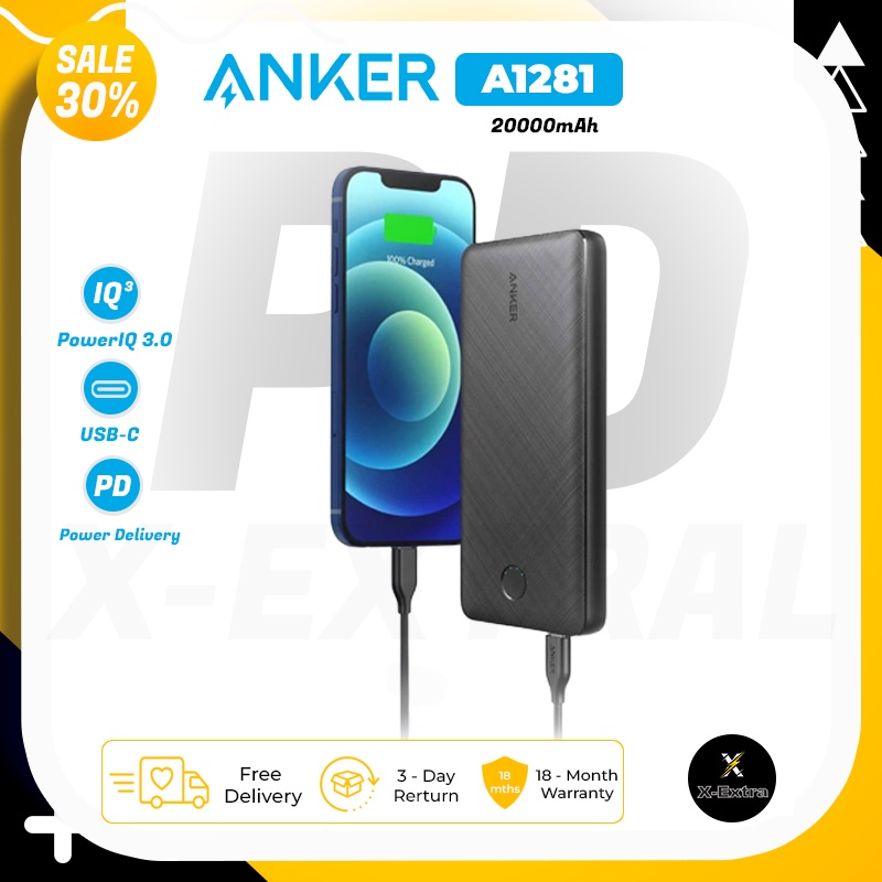 Sạc dự phòng ANKER PowerCore Metro Essential A1281 20.000 PD sạc nhanh 18W - Bảo hành 6 tháng