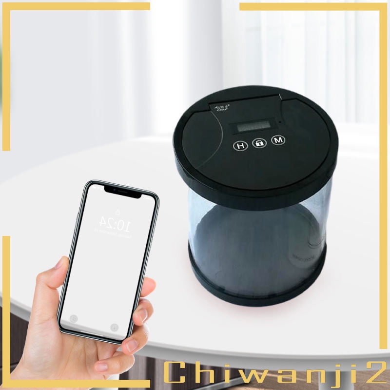 [Chiwanji2] 1 Hộp Đựng Đồ Ăn Vặt Đa Năng Có Khóa Thời Gian