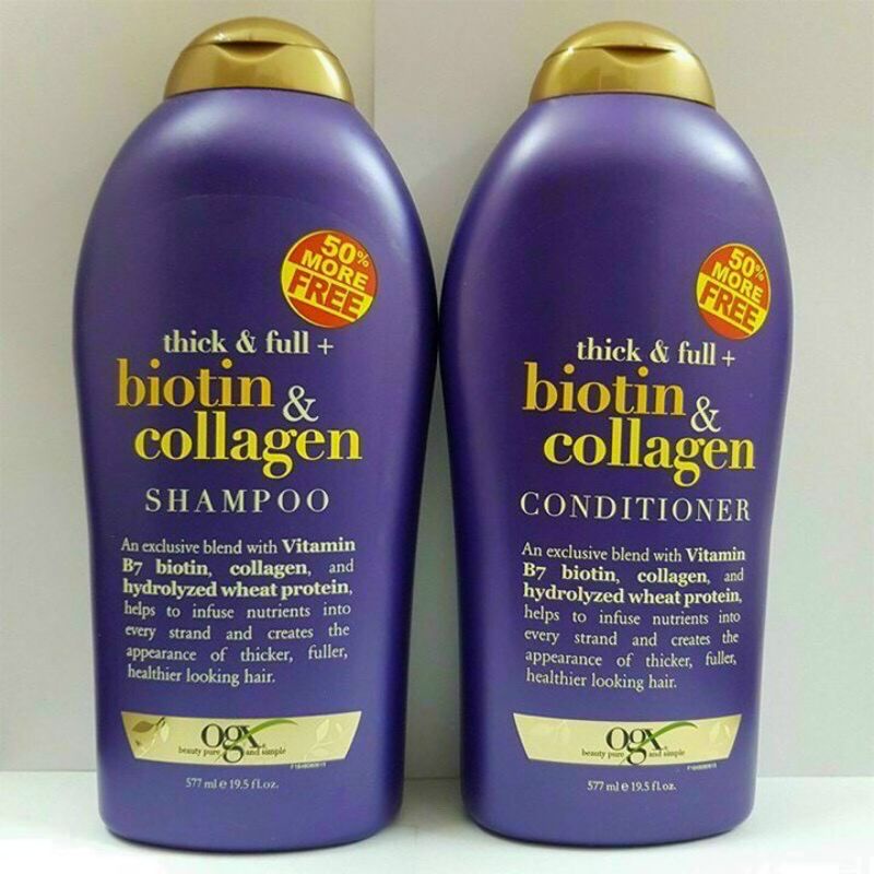 DẦU GỘI BIOTIN COLLAGEN TÍM LỚN 577ML