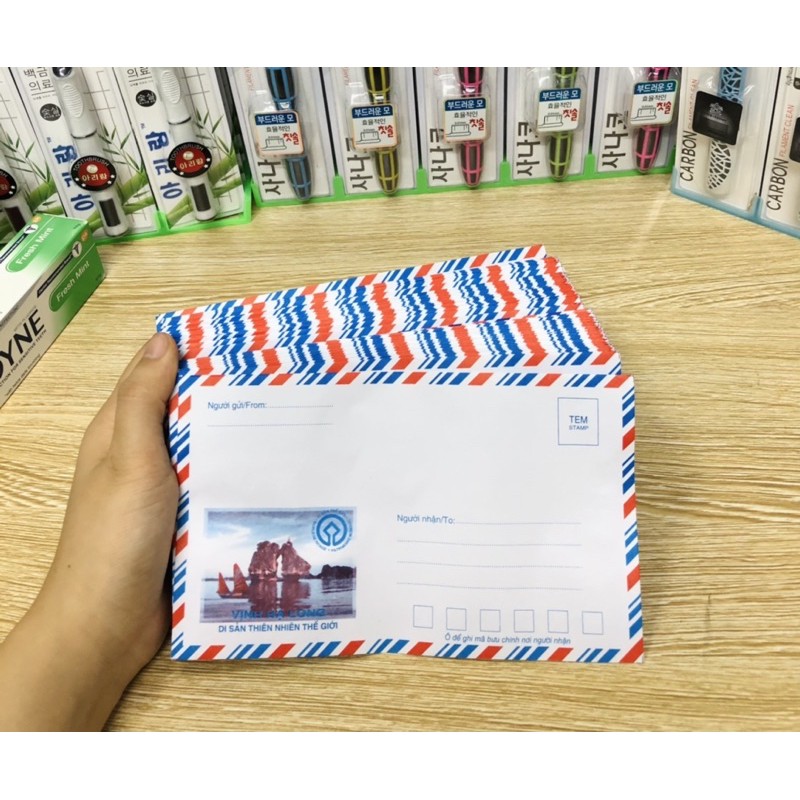 Set 10 phong bì hàng dầy đẹp có keo dán sẵn tiện lợi