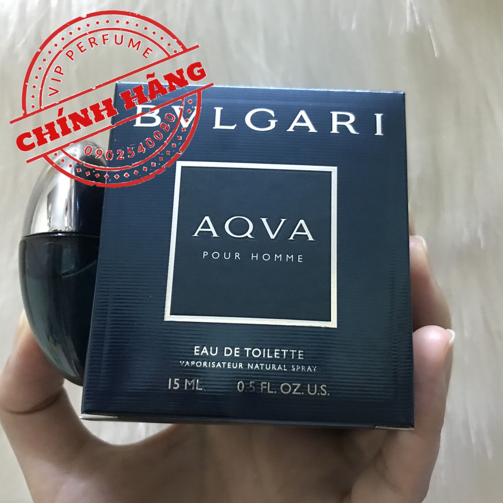 Nước hoa nam chính hãng Bvlgari AQVA Pour Homme EDT 15ml