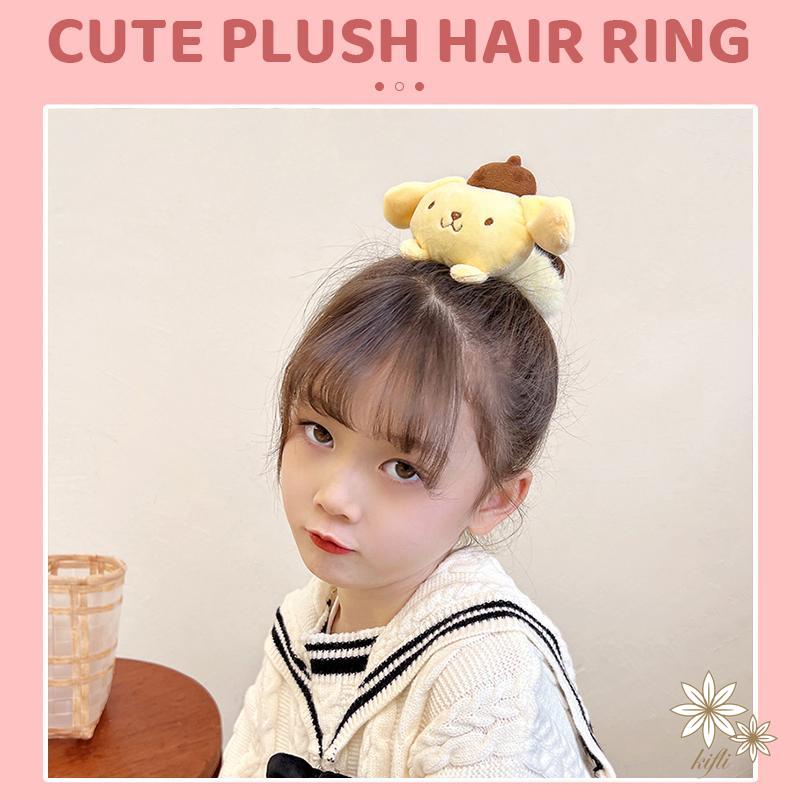 Hàng Mới Về Dây Buộc Tóc Đính Búp Bê Hoạt Hình Sanrio Dễ Thương Thời Trang Thu Đông Cho Nữ