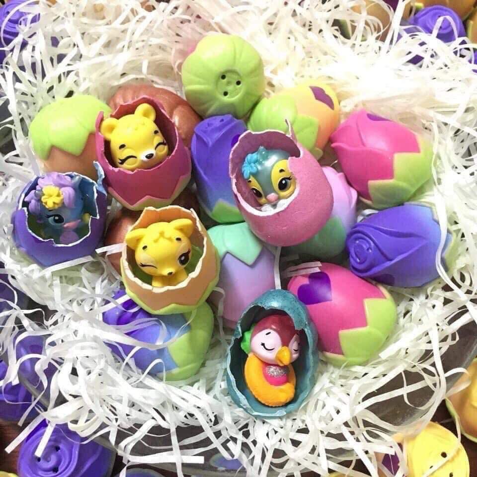 Giỏ Trứng Hatchimals - Hatchimal Hoa Hồng VNXK, Hatchimal mùa xuân