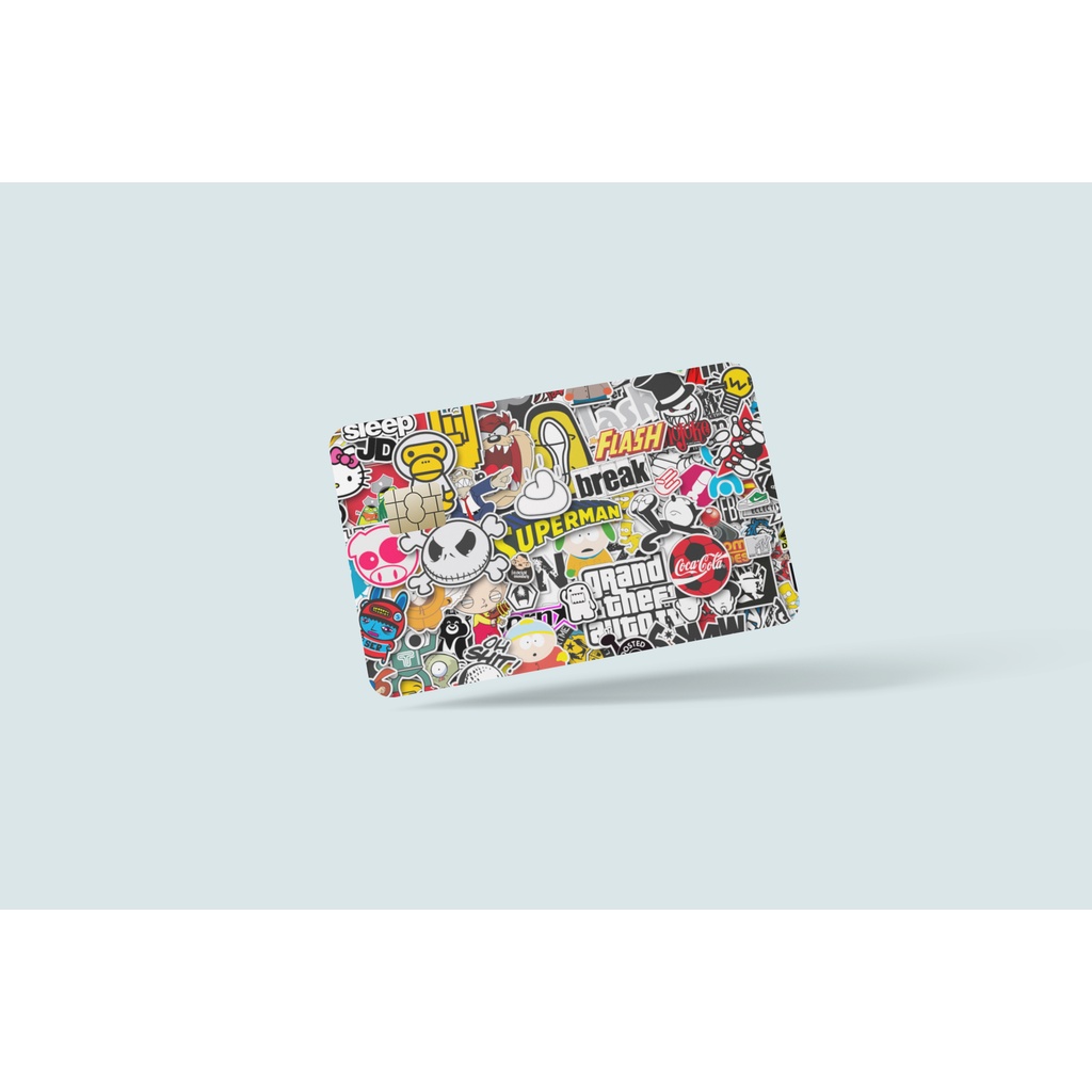 Hot Sticker - Skin card - Miếng dán Skin trang trí thẻ ATM, thẻ giữ xe, thẻ cư dân