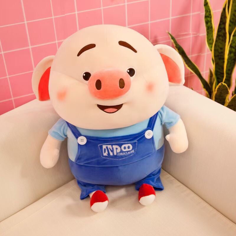 Gấu Bông Hình Lợn TikTok Cute Cho Bé - Vải Nhung Mịn Màng - An Toàn Cho Da Size 50cm