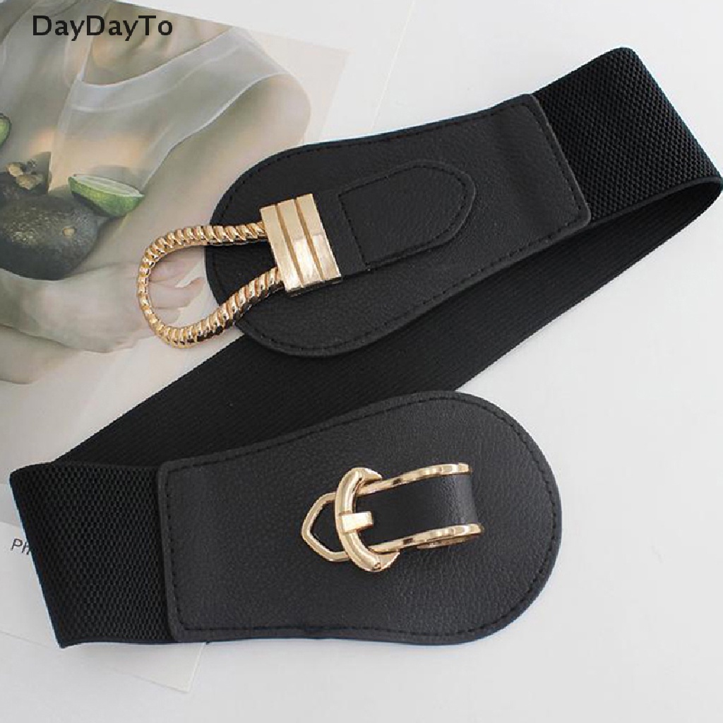 Thắt Lưng Da PU Bản To Co Giãn Thời Trang Cho Nữ