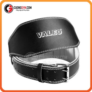 Đai lưng cứng da bò tập gym Valeo Lifting Belt CGK-304 bản 15cm