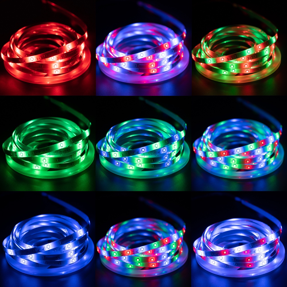 Dải ánh sáng RGB 2835 DC5V TV nền trang trí LED dây ánh sáng phòng ngủ phòng khách chiếu sáng trang trí