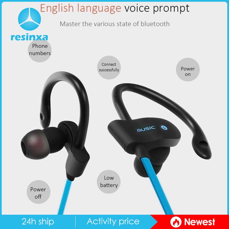 Tai nghe Bluetooth 4.1 Chống nước, Tai nghe thể thao không dây, Tai nghe chống mồ hôi âm thanh nổi W / Mic, Tai nghe khử tiếng ồn để tập luyện, chạy bộ
