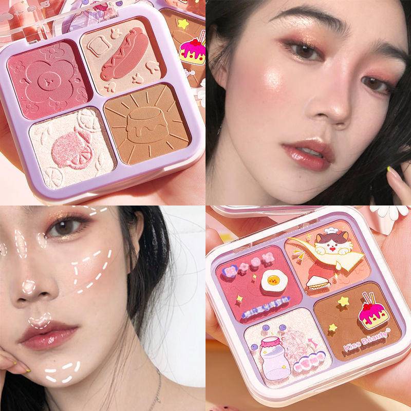 Phấn má hồng trang điểm tự nhiên Kiss Beauty