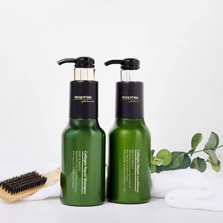 Cặp dầu gội xả phục hồi tóc sophia platium collagen 500ml