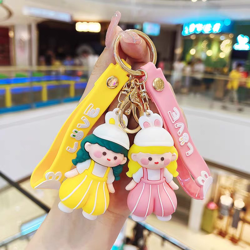 Móc khoá treo búp bê _ công chúa đủ màu sắc làm quà tặng