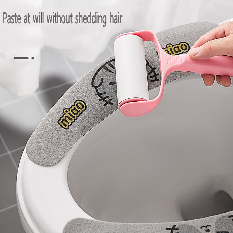 Miếng Đệm Lót Bồn Cầu Mềm Mại Co Giãn Nhỏ Gọn Có Thể Giặt Sạch