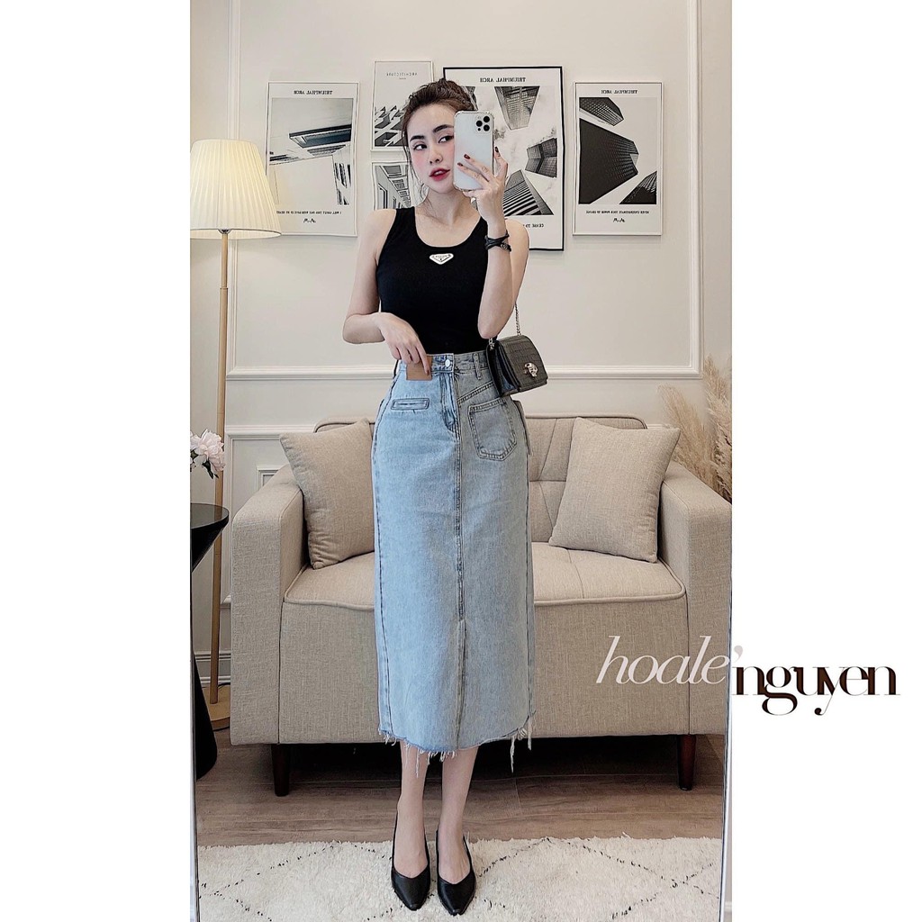 CHÂN VÁY JEAN XẺ CHO NỮ | BigBuy360 - bigbuy360.vn