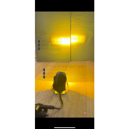 Đèn Trợ Sáng Bi Cầu Mini Siêu Sáng Trắng / Vàng