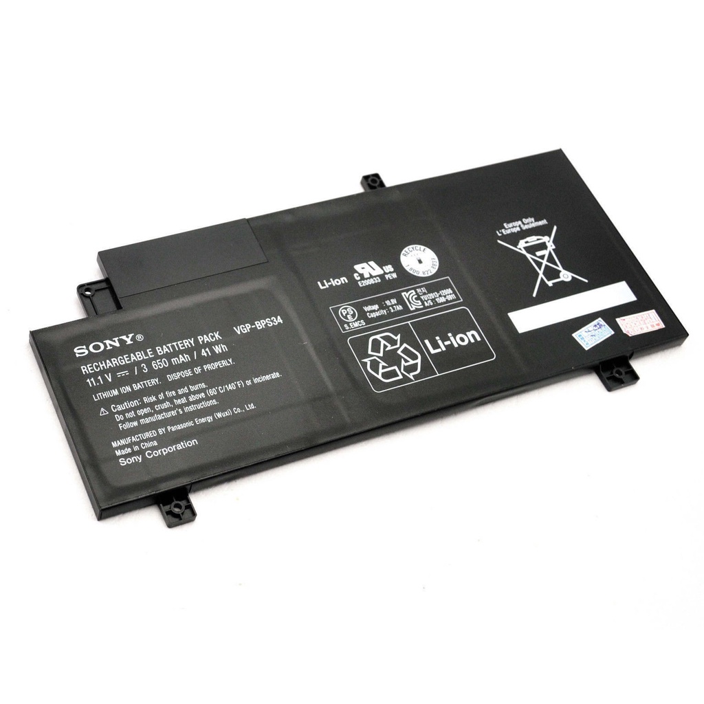 Pin laptop Sony Vaio BPS34 dùng cho SVF14A SVF15A FIT 14A 15A, VGP-BPS34 VGP-BPL34 LOẠI TỐT