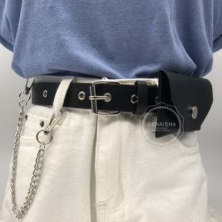 Thắt Lưng Túi Xách Nhỏ Màu Đen Đơn Giản Thời Trang Hàn Quốc GNS