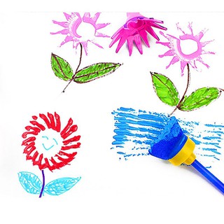 Set 4 Cọ Xốp Vẽ Tranh Diy Cho Bé