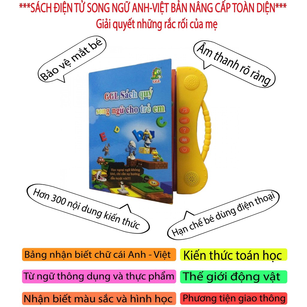 Bảng song ngữ cho bé