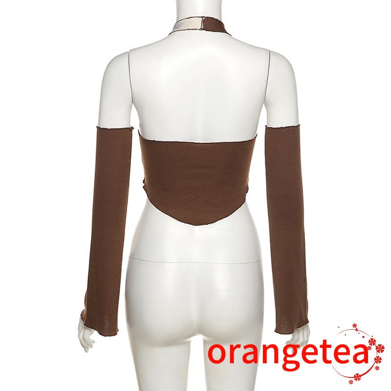 Women's Sleeveless Front Drawstring Color Block Camisoles