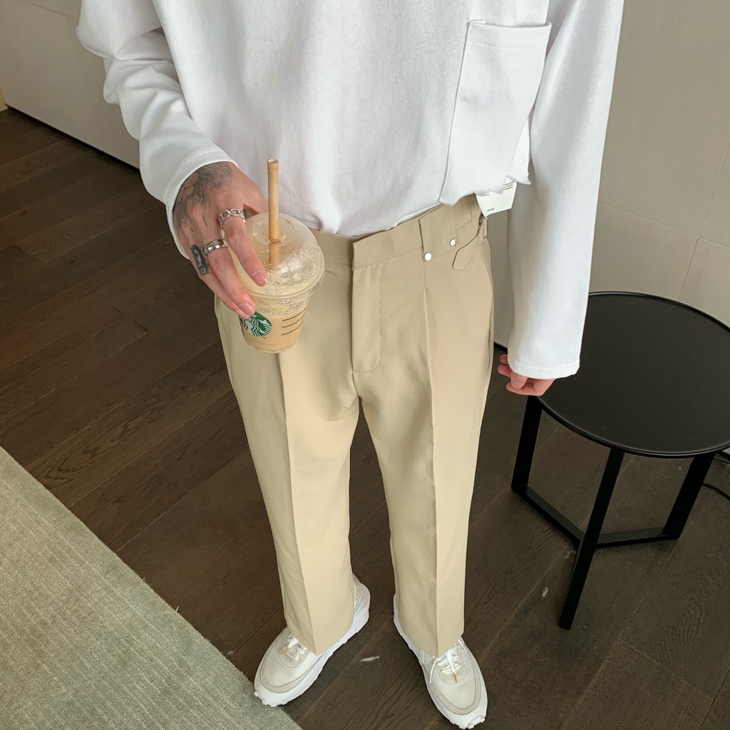 Quần tây dài ống đứng màu sắc thời trang dành cho nam