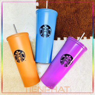 Ly Giữ Nhiệt Starbucks 500ML Kèm Ống Hút