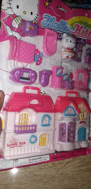 Sét Đồ chơi Nội thất Mèo Kitty bằng nhựa rất đẹp