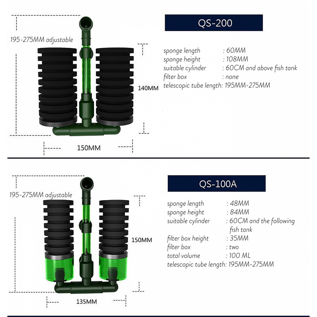 Lọc Bio đôi QANVEE QS 100A, QS 200A