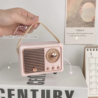 Loa Bluetooth Không Dây Mini Phong Cách Retro