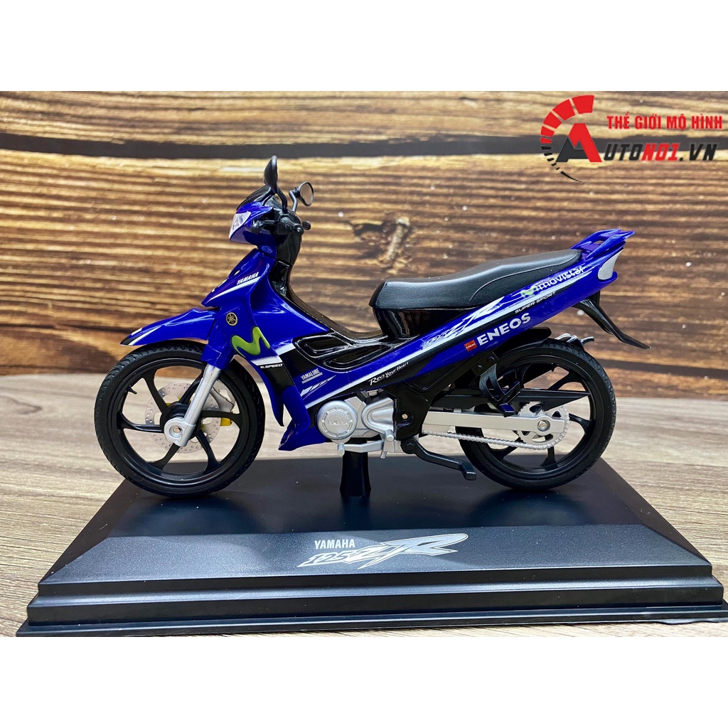 MÔ HÌNH XE YAZ YAMAHA 125ZR MOVISTAR 1:12 DEALER 7982