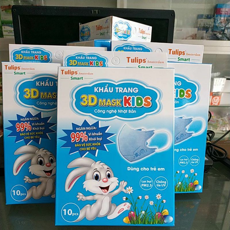 Khẩu trang em bé 3D (hộp 10cái)