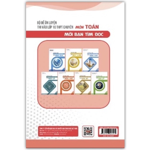 Sách - Bộ đề ôn luyện thi vào lớp 10 THPT chuyên môn Toán