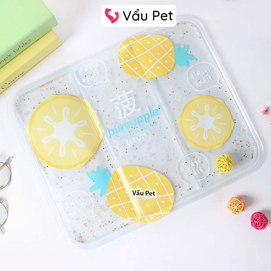 Đệm Gel Trong Suốt Cho Thú Cưng - Đệm Nước Làm Mát Giải Nhiệt Cho Chó Mèo