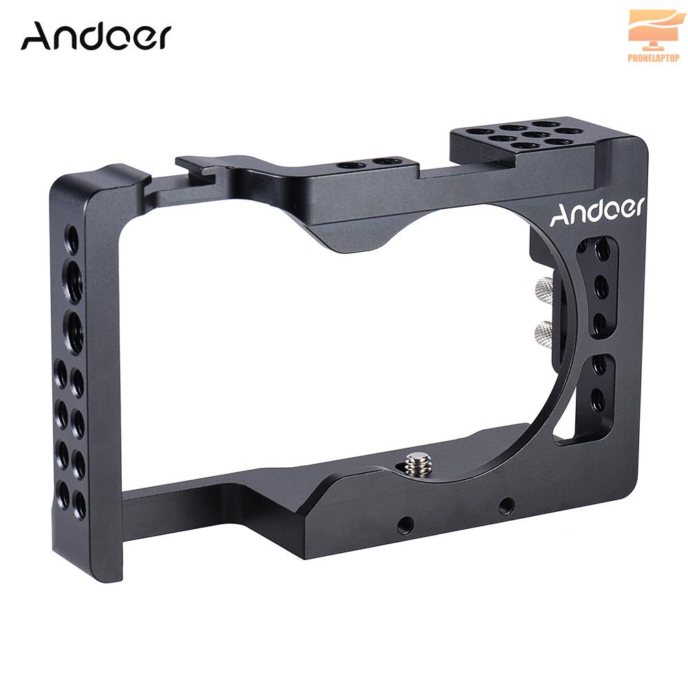 Andoer Aluminum Alloy Camera Cage Replacement for Sony A6500/A6300/A6000 ILDC Camera