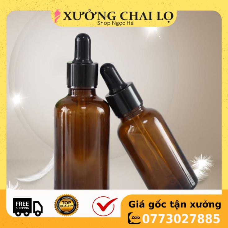 Lọ Chiết Serum ❤ GIÁ RẺ NHẤT ❤ [15ml,20ml] Lọ đựng tinh dầu bóp giọt Khoen Đen chiết mỹ phẩm , phụ kiện du lịch